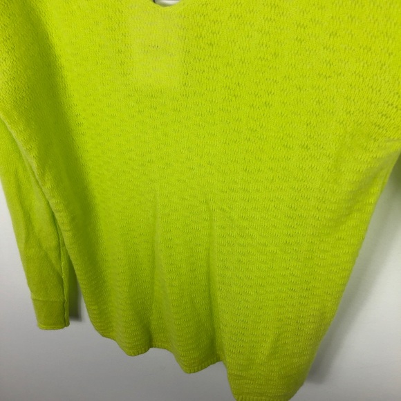 Allude Cashmere Pointelle V Neck Sweater - Picture 5 of 8